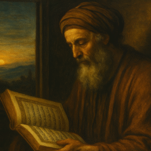 رجل يقرأ القرآن