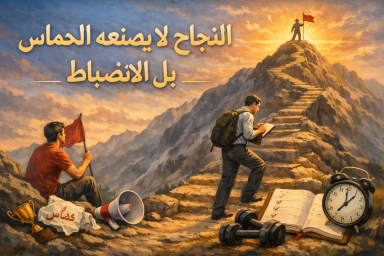 النجاح لا يصنعه الحماس، بل الانضباط